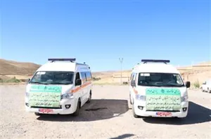 اهداء دو دستگاه آمبولانس به شبکه بهداشت و درمان شهرستان چاراویماق