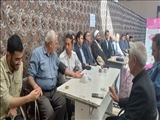 برگزاری میز خدمت شبکه بهداشت و درمان شهرستان چاراویماق