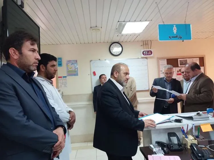 حضور هئیت سازمان بازرسی استان آذربایجان شرقی در بیمارستان امیرالمومنین(ع) چاراویماق و مرکز جامع خدمات سلامت شهری و روستایی قره آغاج
